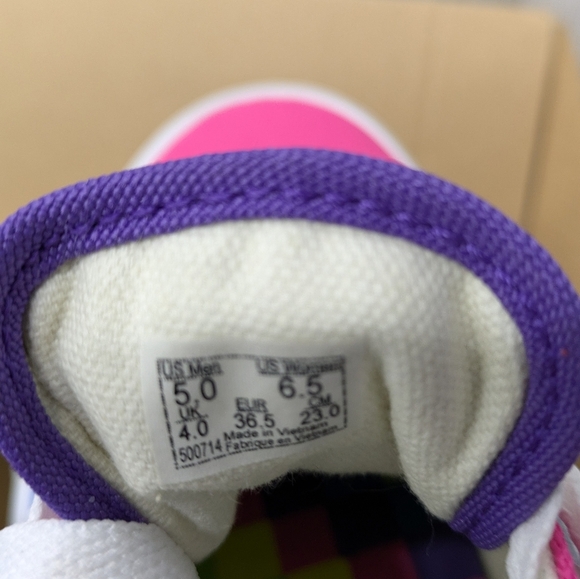 Vans Women Colorful Athletic Shoes - Pink, Blue, Purple, Green - Picture 9 of 9